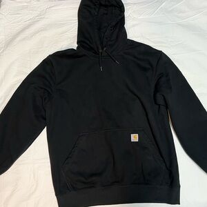 Carhartt Rain Defender Hoodie Black Loose Fit Men’s Large Workwear Sweatshirt